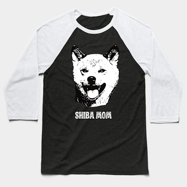 Shiba Mom Shiba Inu Design Baseball T-Shirt by DoggyStyles